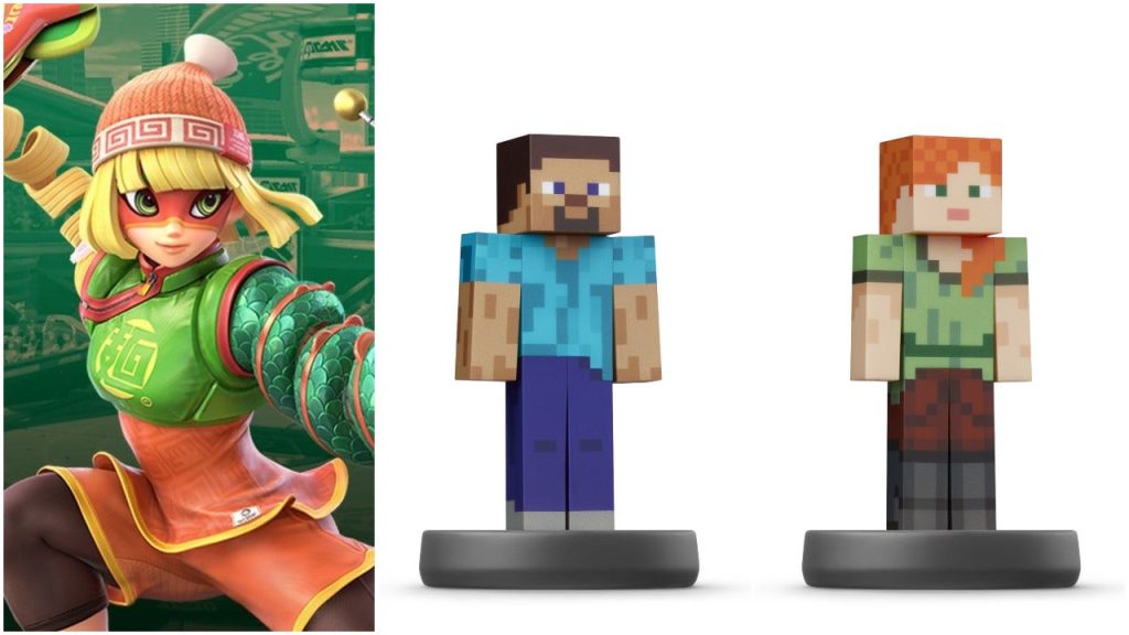 Tanggal rilis Minecraft Super Smash Bros diumumkan.  Ultimate amio, Minecraft Steve dan Alex amiibo tertunda