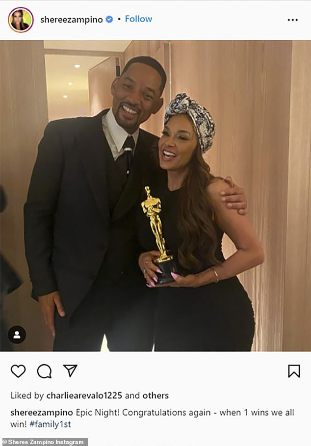 Terbaru: Mantan istri Will Smith, Sherry Zampino, 54, berbagi foto di Instagram dengan aktor berusia 53 tahun pada hari Senin memegang patung Oscar setelah ia memenangkan Aktor Terbaik untuk penampilannya di King Richard.