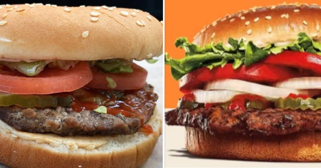 Burger King dituduh memasang iklan palsu dalam gugatan yang menuduh Whoppers terlalu kecil