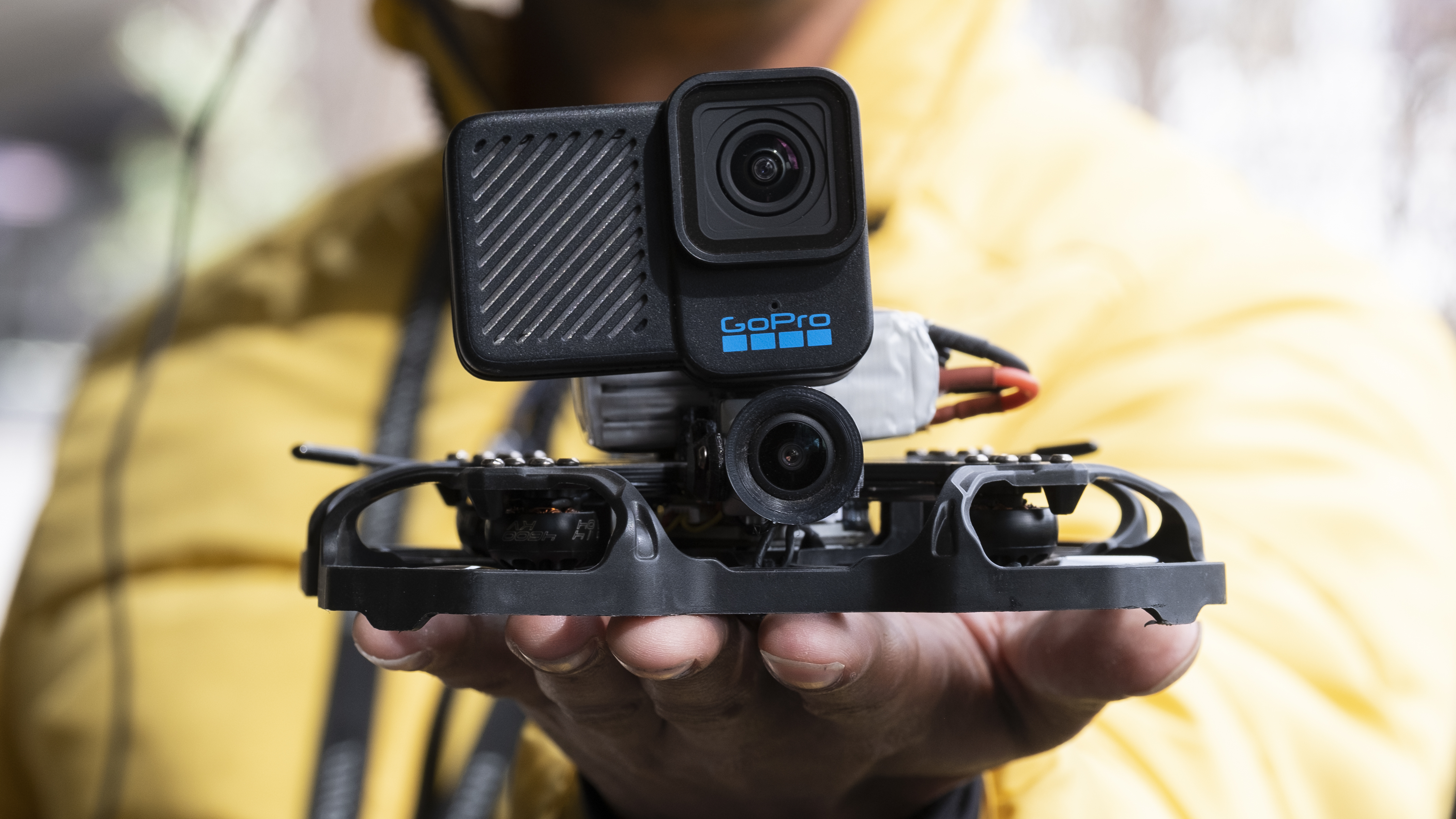 Kamera GoPro Hero 10 Black Bones pada Drone FPV