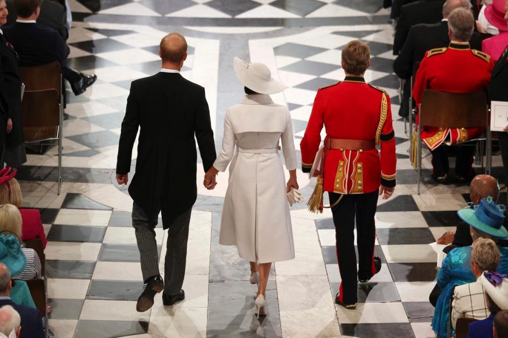 Pangeran Harry dan Meghan Markle menghadiri kebaktian Gereja Jubilee Ratu