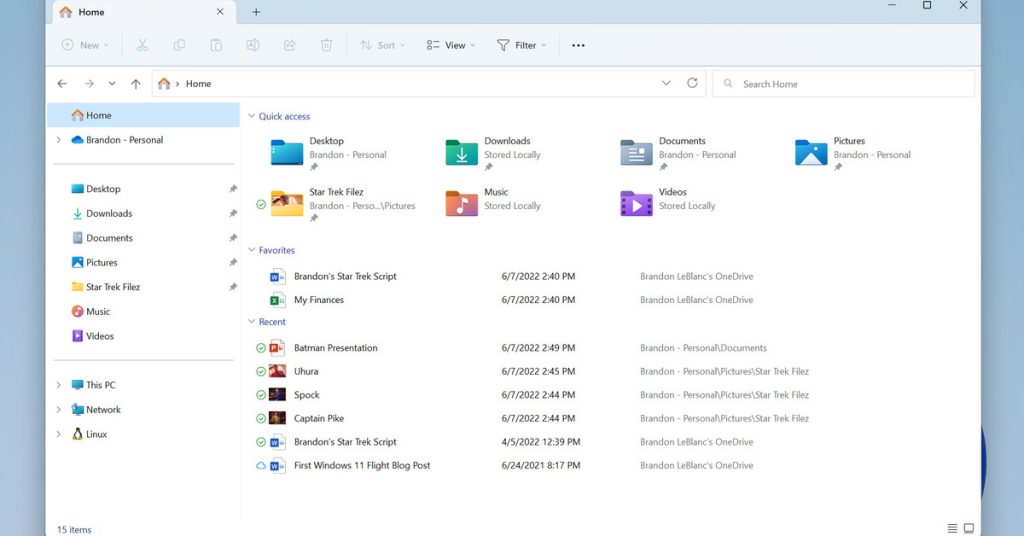 Tab File Explorer baru di Windows 11 hampir dirilis
