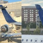 Sebuah pesawat bertabrakan dengan pesawat lain saat bepergian di Bandara Logan