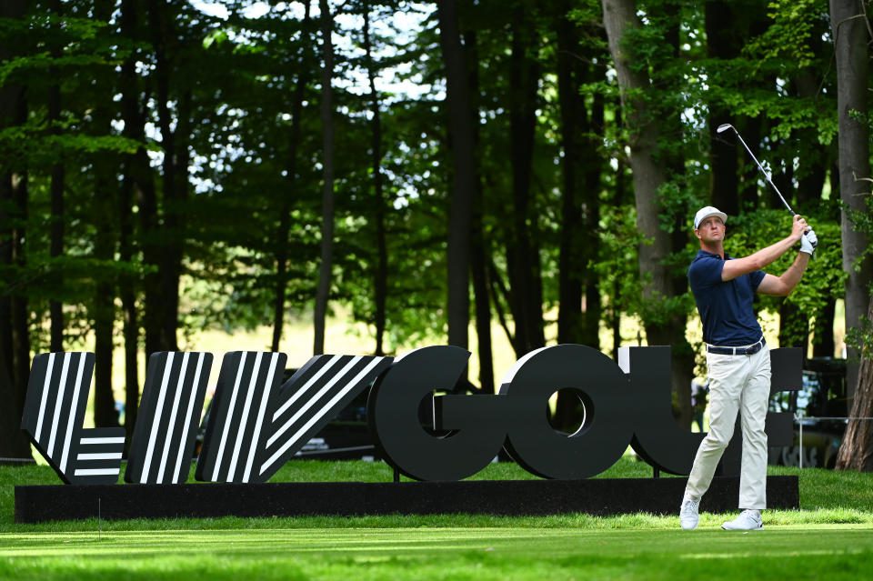 Hudson Swafford adalah salah satu dari tiga pemain golf Leaf yang ingin bersaing di babak playoff Piala FedEx minggu ini.  (Joe Maher/Live Golf/Getty Images)