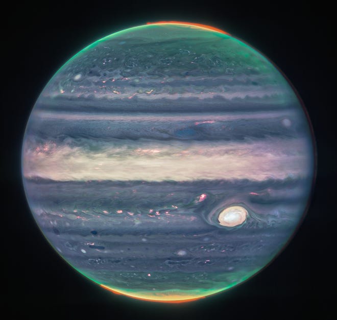 Jupiter, dari Teleskop Luar Angkasa James Webb.