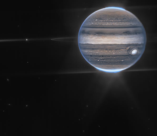 Jupiter, dari Teleskop Luar Angkasa James Webb.