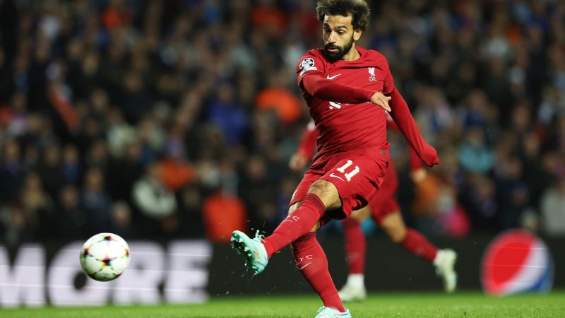 Mohamed Salah mencetak hat-trick tercepat dalam sejarah Liga Champions sementara Liverpool menghancurkan Rangers