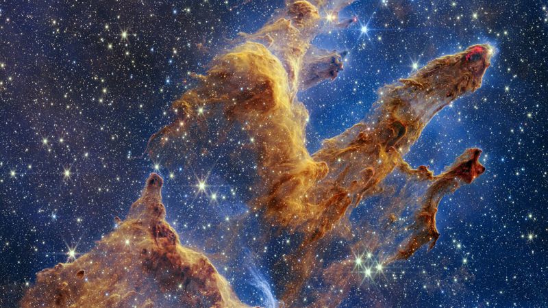Teleskop Luar Angkasa James Webb menangkap detail baru dari 'Pilar Penciptaan' yang ikonik