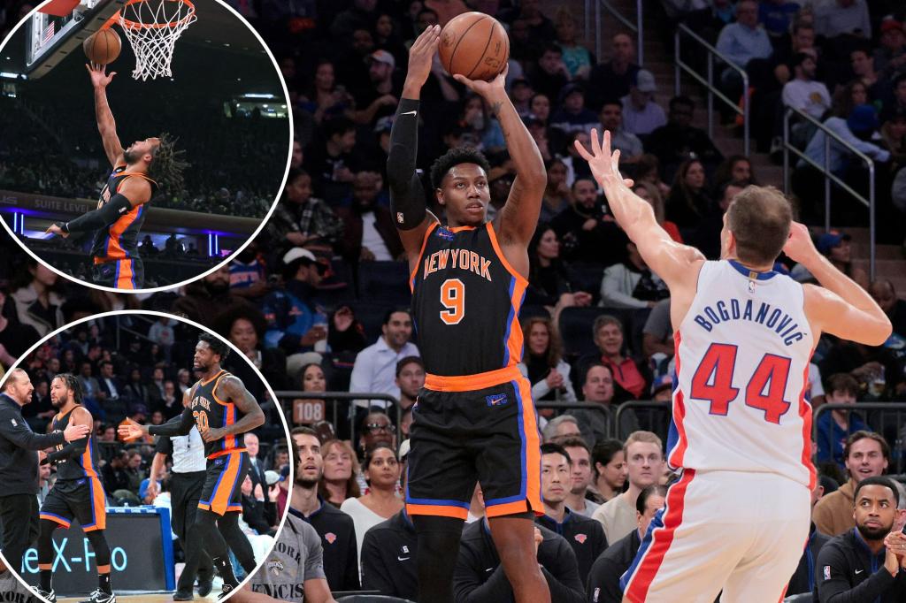 Knicks selamat dari bencana sambil menghindari comeback untuk mengalahkan Pistons