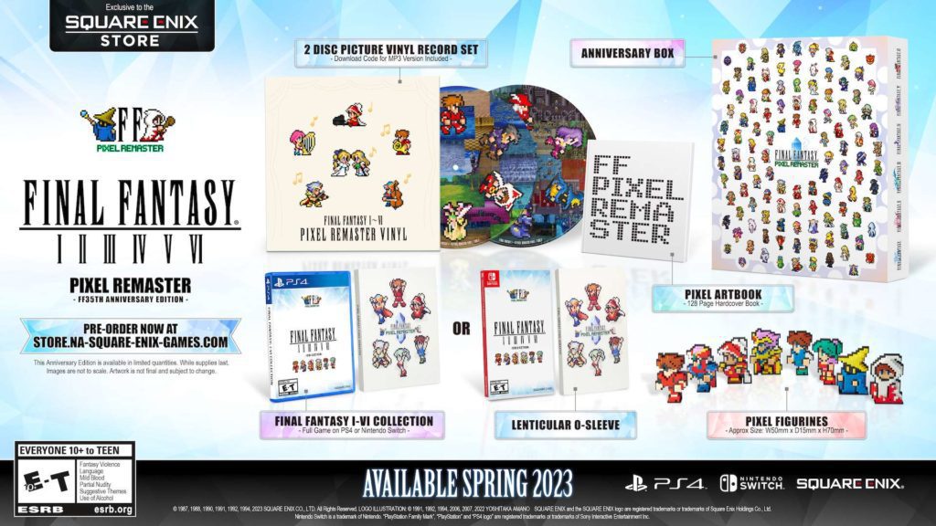 Seri Final Fantasy Pixel Remaster hadir di PS4, Switch pada musim semi 2023